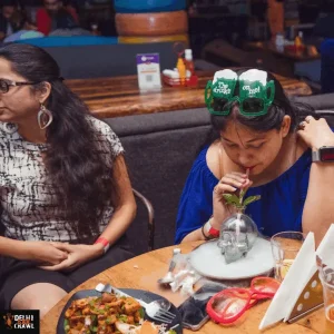 Bar crawl in Delhi participants enjoying a vibrant nightlife experience