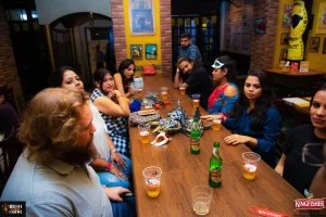 Delhi Bar Crawl group enjoying nightlife in Delhi