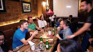 Delhi nightlife party experience at rooftop bar