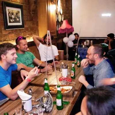 Delhi nightlife party experience at rooftop bar
